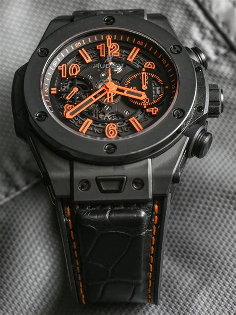 hublot big bang unico all black orange|Hublot big bang unico price.